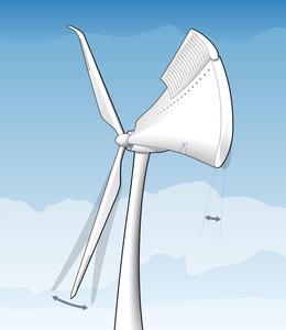 © DLR / Intelligente Rotorblätter passen sich der Windstärke an.