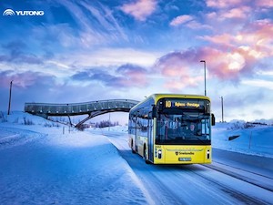 © YUTONG / E-Bus von Yutong im Extremkälteeinsatz bei - 33 Grad in Norwegen