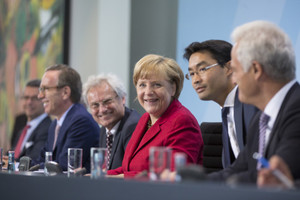 © Deutsche Bundesregierung/Schacht - Pressegespräch nach dem Treffen