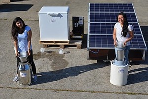 © Universität Hohenheim / Ana Salvatierra-Rojas /Das solarbetriebene Milchkühlungs-System der Universität Hohenheim