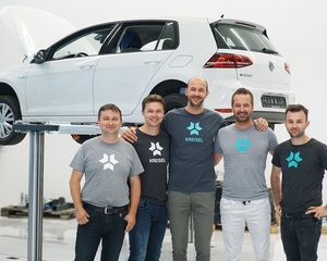 © Kreisel Electric /v.li: CEO Johann Kreisel, CEO Markus Kreisel, CMO Andre Felker, CEO Christian Schlögl, CEO Philipp Kreisel