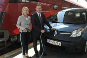 © Renault- Elektrisches Begleitfahrzeug für die Klimastaffel