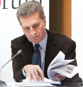 © Energy Forum/ Mathis - EU- Kommissar Oettinger