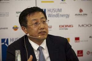 © Husum Wind-  Wu Gang, Vorsitzender, Geschäftsführer und Husum Wnd- Präsident der chinesischen Firma Goldwind