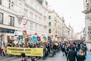 ©  Stefan Leitner / Demo gegen das Murkraftwerk in Graz