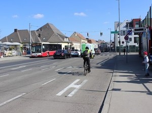 © HG/ Die Eßlinger Hauptstraße braucht weniger Autoverkehr und Vorrang für den Öffentlichen Verkehr
