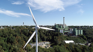 © WSW Wuppertaler Stadtwerke GmbH/ Die Windkraftanlage der "Bürgerwind Cronenberg" liefert Strom für die Kunden des "Tal.Markt".