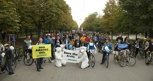 © greenpeace / Ice Ride in Wien
