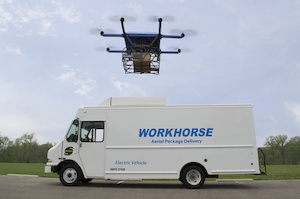 © Workhouse / E-LKW und E-Drohne in Kombination