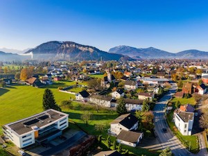 © Gemeinde Mäder / Luftbild des Gemeindegebiets