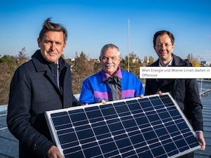 © Wien Energie/ Tobias Holzer / Kooperation von Wien Energie und Wiener Linien für die Photovoltaik-Offensice