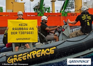 © Greenpeace Marten van Dijil / Protest gegen Tiefseebohrungen