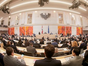 ©  Parlamentsdirektion  Thomas Topf / Sitzung im Parlament