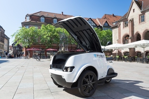 © Hermes/ Test für das Elektromobil TRIPL in Göttingen