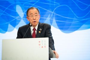 © BMNT -Paul Gruber / Ban Ki Moon wies auf die Dringlichkeit des Handelns hin