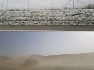 © oekonews / Bei Sandsturm und im Schneeregen, alles ist möglich!