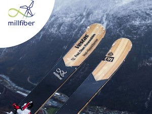 © Gjenkraft / Skier aus recycelten Rotorblättern von Windkraftanlagen.