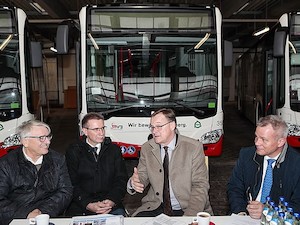 © Stadtwerke Bamberg / Besprechung zum Thema E-Busse