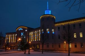 © Energieregion Römerland Carnuntum- LED-Beleuchtung am Rathaus Schwechat