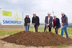 © Windkraft Simonsfeld AG / Spatenstich für die neuen Anlagen