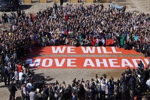 © Greenpeace / Ein klares Signal zum Abschluss der Klimakonferenz