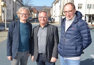 © Grüne / Adi Gross, Christoph Metzler und Landesrat Johannes Rauch in Lustenau