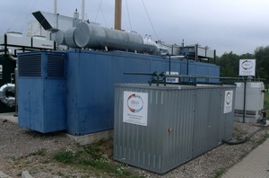 © ENVA Systems GmbH/  Blick auf die Biogasanlage mit angeschlossenem ORC-Modul