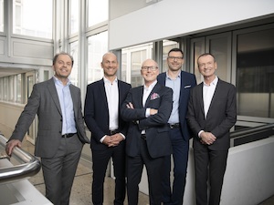 © EY Österreich / Point of View Personen:Von links nach rechts: Willibald Kaltenbrunner, Stefan Uher, Peter Linzner, Gunther Reimoser, Christian Plas