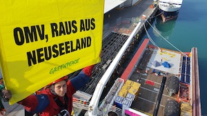 © Magdalena Bischof Greenpeace / Protest in Neuseeland