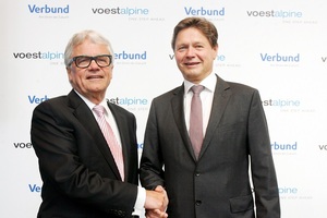 © voestalpine /Wolfgang Eder, Vorstandsvorsitzender der voestalpine AG, und VERBUND-Vorstandsvorsitzender Wolfgang Anzengruber