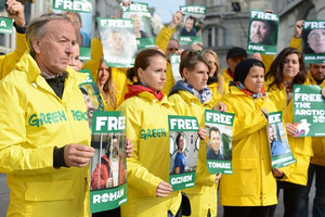 © Greenpeace- Protest gegen Gazprom